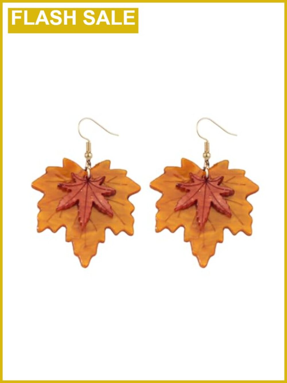Maple Leaf Drop Dangle Earrings Autumn Thanksgiving Jewelry for Women